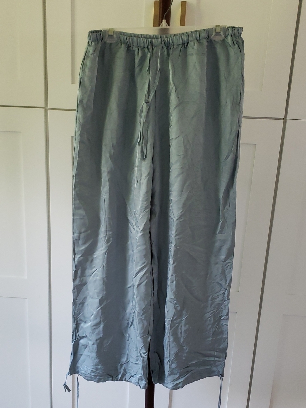 HALARA Light Blue Wide-Leg Sleep Pants